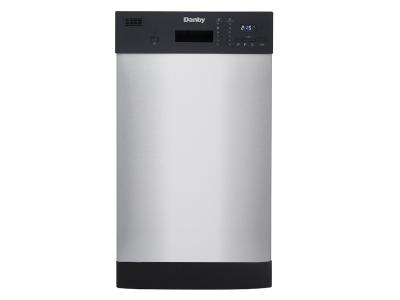 18" Danby Stainless Built-In Dishwasher - DDW1804EBSS