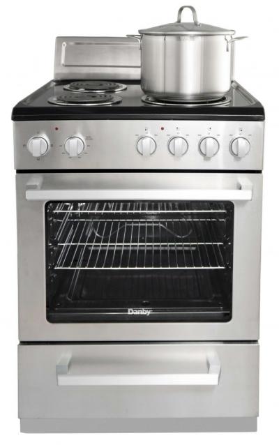 24" Danby 2.5 Cu. Ft. Free Standing Electric Range In Stainless Steel - DERM240BSSC