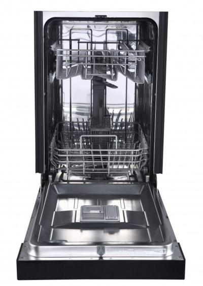 18" Danby Built In Dishwasher with 8 Place Setting Capacity  in Black - DDW1804EB