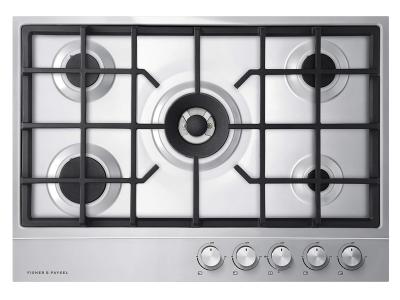30" Fisher & Paykel Gas on Steel Cooktop With 5 Burner (LPG) - CG305DLPX1 N
