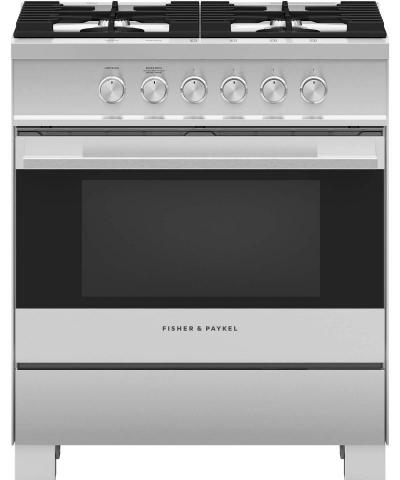 30" Fisher & paykel  Contemporary Style Gas Range - OR30SDG4X1