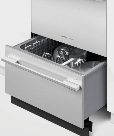 24" Fisher & Paykel Double DishDrawer, 14 Place Settings, Sanitize (Tall) - DD24DDFTX9 N