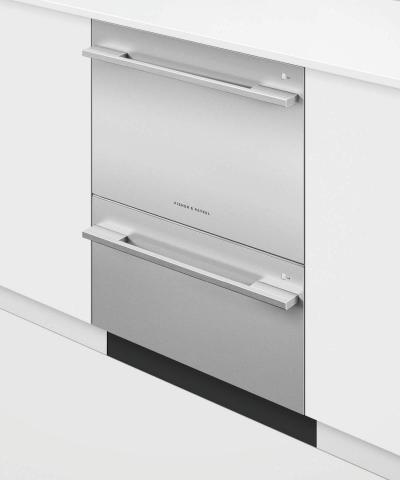 24" Fisher & Paykel Double DishDrawer, 14 Place Settings, Sanitize (Tall) - DD24DDFTX9 N