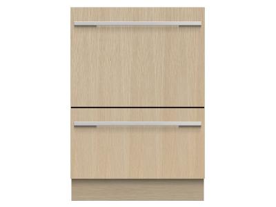 24" Fisher & Paykel Double DishDrawer, 14 Place Settings, Panel Ready (Tall) - DD24DHTI9 N