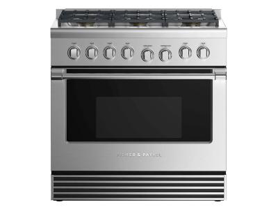 36" Fisher & paykel Gas Range 6 Burners - RGV2-366N N