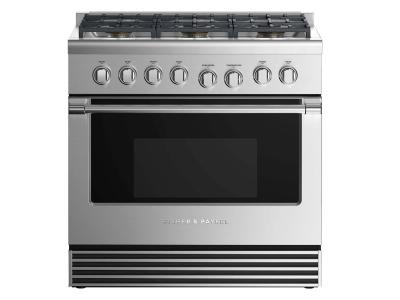  36" Fisher & paykel Dual Fuel Range 6 Burners - RDV2-366N N