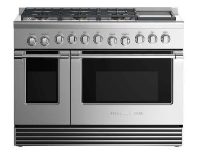 48" Fisher & paykel Gas Range 6 Burners with Griddle (LPG) - RGV2-486GDL N