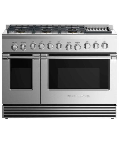 48" Fisher & paykel Gas Range 6 Burners with Grill (LPG) - RGV2-486GLL N