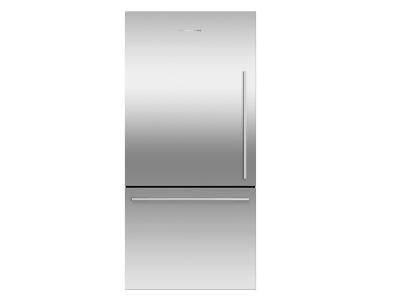 32" Fisher & Paykel 17 Cu. Ft. ActiveSmart Counter Depth Bottom Freezer Refrigerator - RF170WDLX5 N