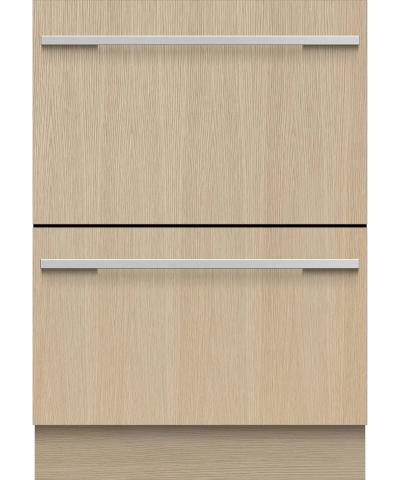24" Fisher & Paykel Double DishDrawer Dishwasher, 14 Place Settings, Panel Ready - DD24DI9 N