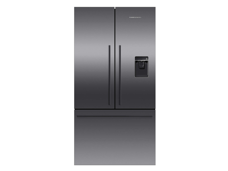 Fisher and paykel black on sale stainless steel fridge