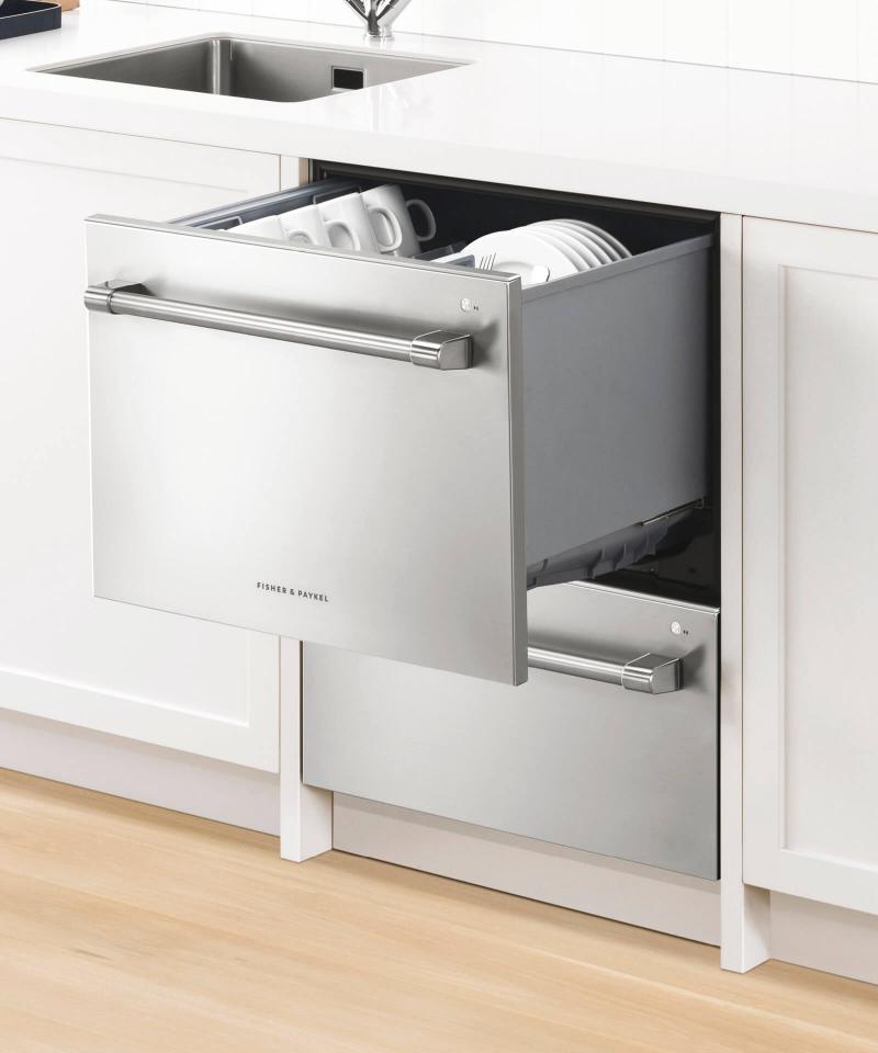 Fisher and Paykel Built-In Tall Double Drawer Dishwasher with 14