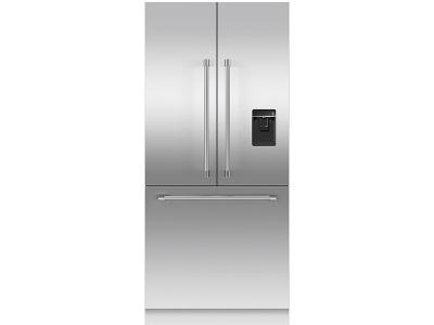 Fisher Paykel Professional 80"  Built-In French Door Refrigerator With Water Dispenser & Stainless Steel Panels - RD3680CU UB