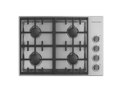 30" Fisher & Paykel Gas Cooktop with 4 Sealed Dual Flow Burners - CDV3-304H-N