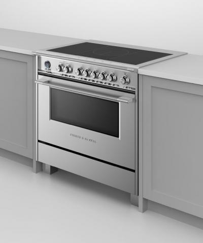 36" Fisher & Paykel Series 9 Classic Induction Range With SmartZone In Stainless Steel - OR36SCI6X1