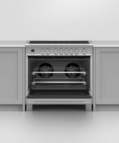 36" Fisher & Paykel Series 9 Classic Induction Range With SmartZone In Stainless Steel - OR36SCI6X1