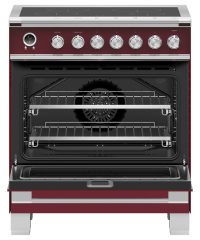 30" Fisher & Paykel Series 9 Classic Induction Range With 4 Zones In Red - OR30SCI6R1