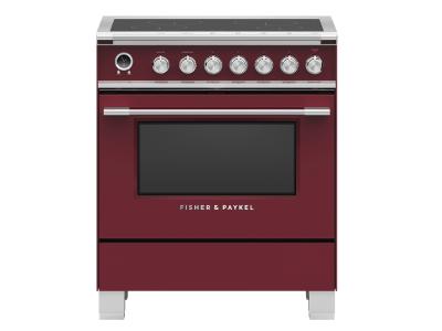 30" Fisher & Paykel Series 9 Classic Induction Range With 4 Zones In Red - OR30SCI6R1