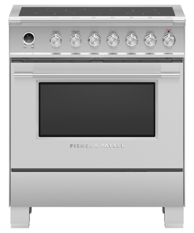 30" Fisher & Paykel Series 9 Classic Induction Range With 4 Zones In Stainless Steel - OR30SCI6X1