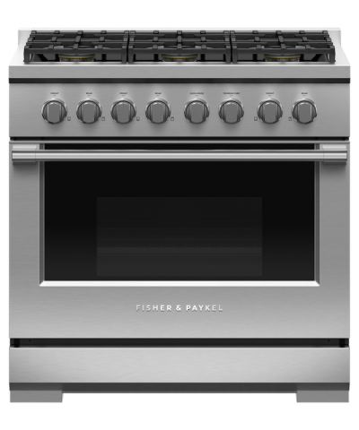 36" Fisher & Paykel Series 7 Professional Natural Gas Range With 6 Burners - RGV3-366-N