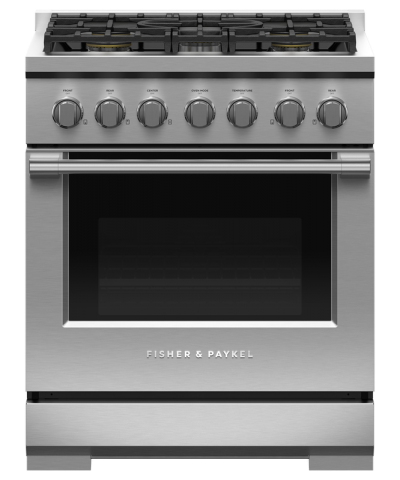 30" Fisher & Paykel Series 7 Professional Natural Gas Range With 5 Burners - RGV3-305-N