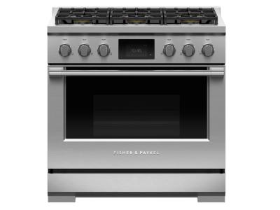 36" Fisher & Paykel Series 9 Professional Dual Fuel Range - RDV3-366-L