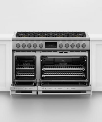 48" Fisher & Paykel Series 9 Professional Dual Fuel Range With 8 Burners - RDV3-488-N