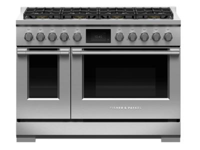 48" Fisher & Paykel Series 9 Professional Dual Fuel Range With 8 Burners - RDV3-488-N