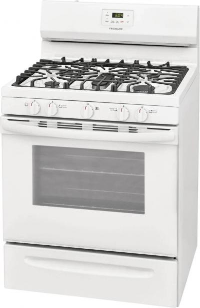 30" Frigidaire 5.0 Cu. Ft. Free Standing Gas Range With 5 Sealed Burners - FCRG3052AW