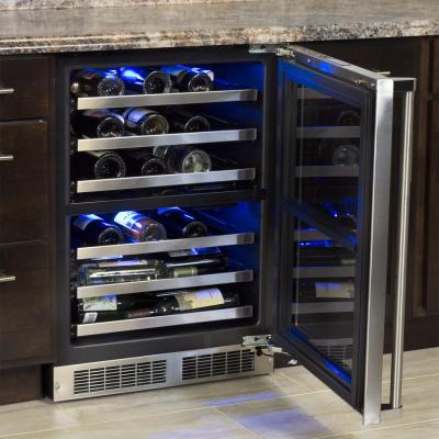 24" Marvel Professional High Efficiency Dual Zone Wine Refrigerator - MP24WDG5RS