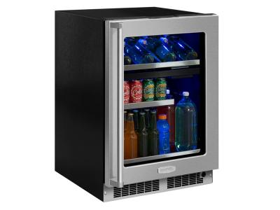 24" Marvel Professional Dual Zone Wine and Beverage Center - MP24WBF4LP