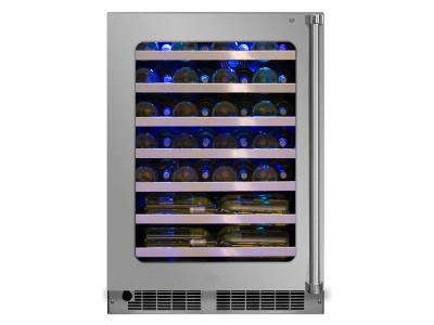24" Marvel Professional Single Zone Wine Refrigerator with Hinge Pin - MP24WSG0LS