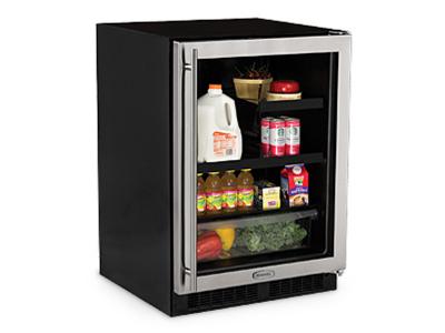 24" Marvel Beverage Refrigerator with Drawer - ML24BRG2LB