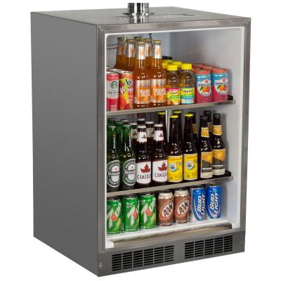 24" Marvel Outdoor Single Tap Built In Beer Dispenser with Stainless Steel Door- MO24BSS2LS