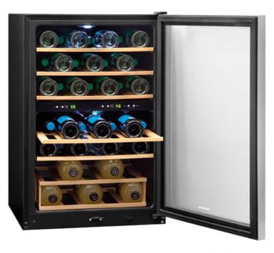 22" Frigidaire 4.4 Cu. Ft. 38 Bottle Two-Zone Wine Cooler - FFWC3822QS