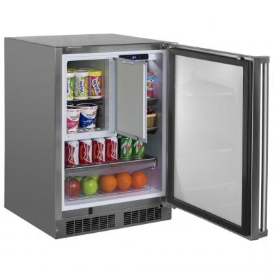 24" Marvel Outdoor Refrigerator/Freezer with Ice Maker Option -MO24RFS2RS