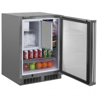 24" Marvel Outdoor Refrigerator/Freezer with Ice Maker Option -MO24RFS2RS