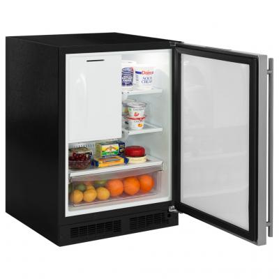 24" Marvel Refrigerator Freezer with Ice Maker and Drawer Storage - ML24RIS4LS