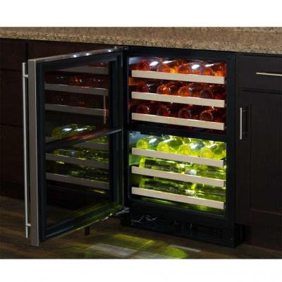 24" Marvel High Efficiency Dual Zone Wine Refrigerator -ML24WDF4RP