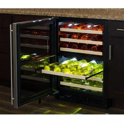 24" Marvel High Efficiency Dual Zone Wine Refrigerator -ML24WDF4RP
