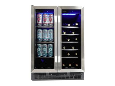 24" Silhouette French Door Beverage Center - SBC051D1BSS