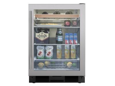 24" SubZero Under Counter Beverage Center Stainless Door - UC-24BG/S/TH-RH