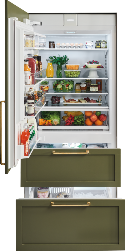 36"  Sub-Zero Integrated Over-and-under Refrigerator/freezer With Ice Maker - IT-36CI-LH