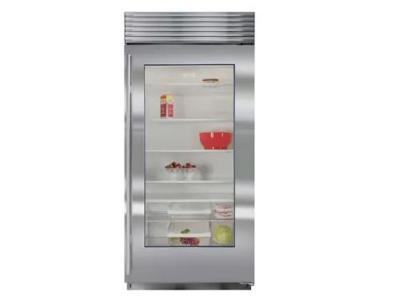  36" SUBZERO Built-In Glass Door Refrigerator - BI-36RG/S/TH-RH