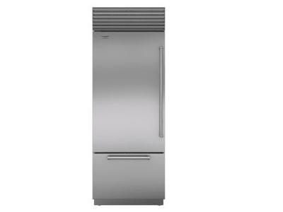 30" SUBZERO Built-In Over-and-Under Refrigerator/Freezer - BI-30U/S/PH-LH
