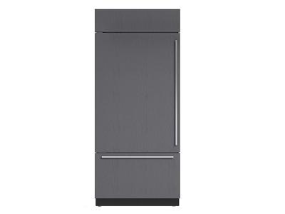 36" SUBZERO  Built-In Over-and-Under Refrigerator/Freezer with Internal Dispenser - Panel Ready -BI-36UIDO-LH