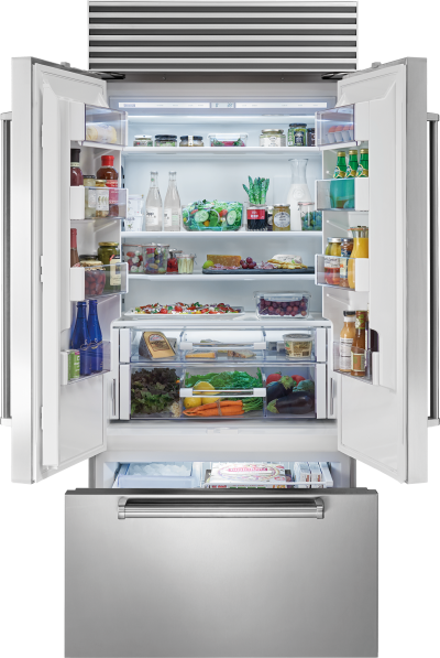 36" SUBZERO Built-In French Door Refrigerator/Freezer with Internal Dispenser - BI-36UFDID/S/PH