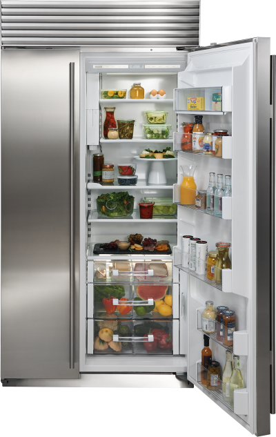  42" SUBZERO Built-In Side-by-Side Refrigerator/Freezer with Internal Dispenser - BI-42SID/S/TH