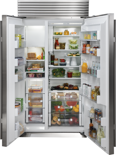  42" SUBZERO Built-In Side-by-Side Refrigerator/Freezer with Internal Dispenser - BI-42SID/S/TH