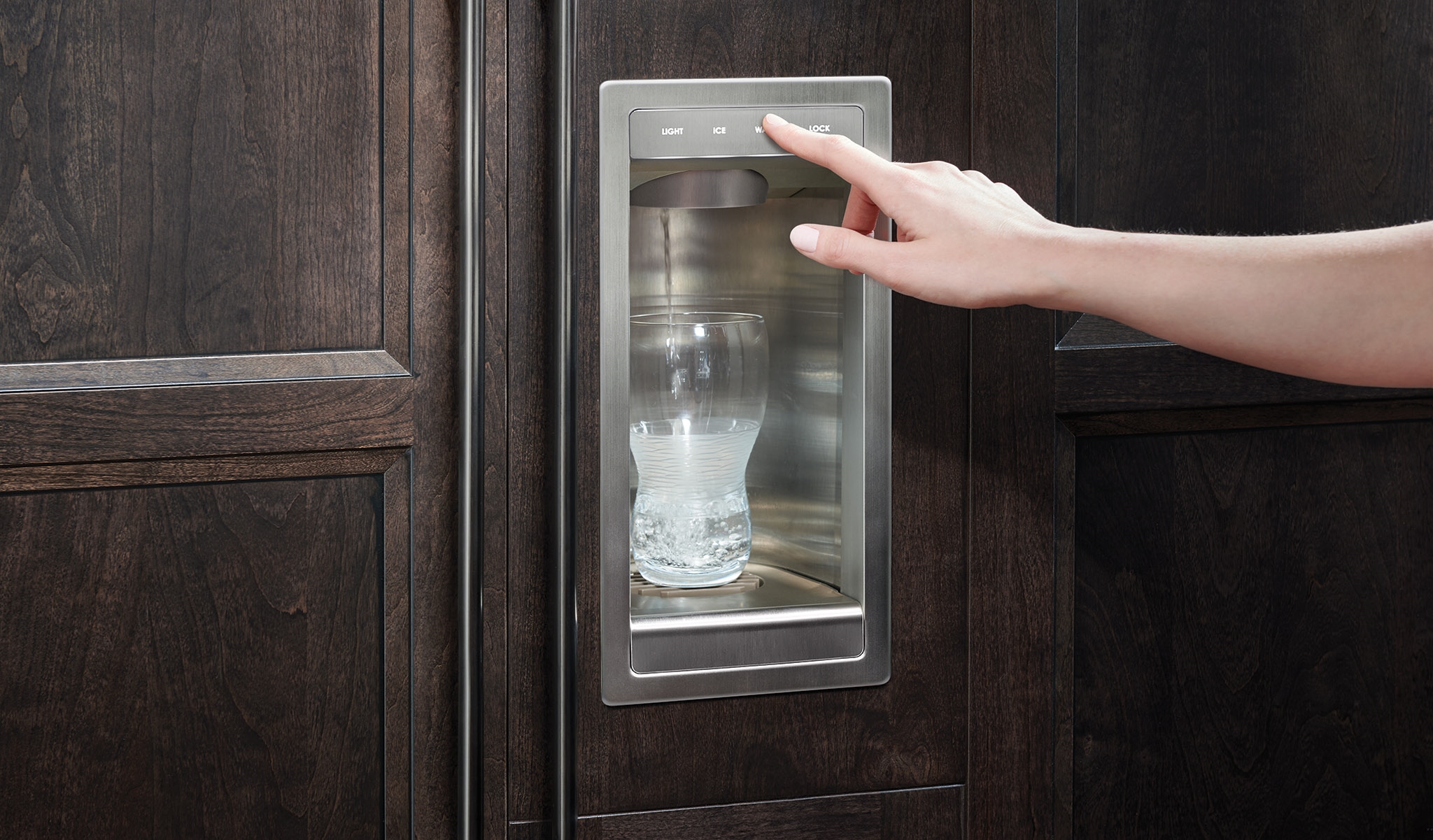 Built in fridge water dispenser discount